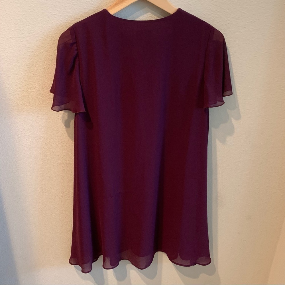 Show Me Your MuMu Kylie Purple Lace Front Mini Dress - Picture 5 of 5